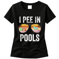 I Pee In Pools Funny Womens T-Shirt