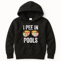 I Pee In Pools Funny Kids Hoodie