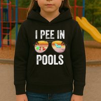 I Pee In Pools Funny Kids Hoodie