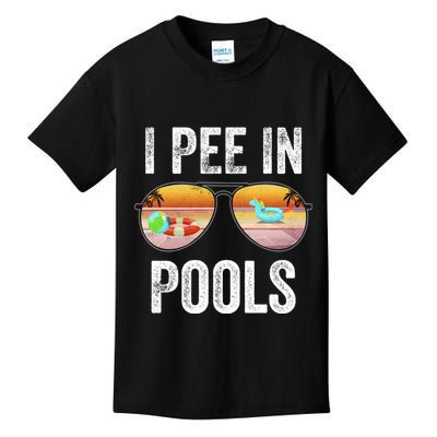 I Pee In Pools Funny Kids T-Shirt