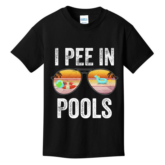 I Pee In Pools Funny Kids T-Shirt