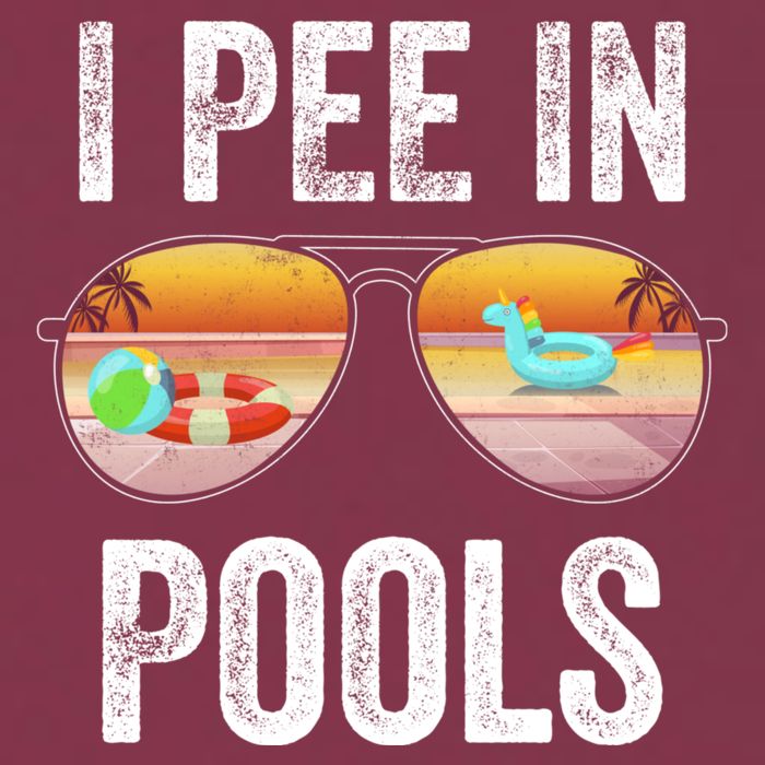I Pee In Pools Funny 16oz Travel Tumbler
