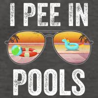 I Pee In Pools Funny Vector Backpack