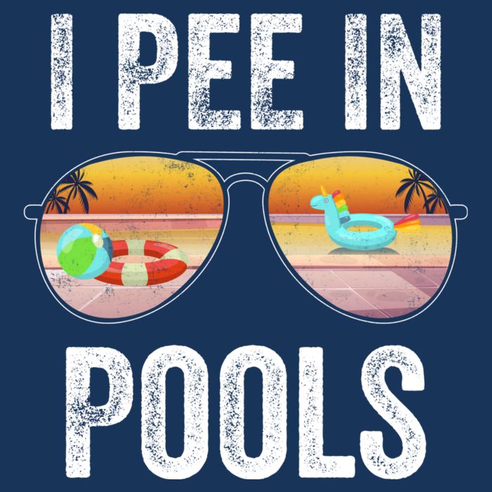 I Pee In Pools Funny Infant Baby Jersey Bodysuit