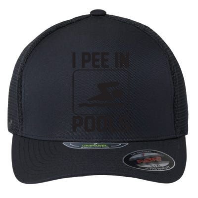 I Pee In Pools Funny I Pee In Pools Flexfit Unipanel Trucker Cap