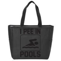 I Pee In Pools Funny I Pee In Pools Zip Tote Bag