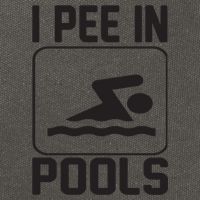 I Pee In Pools Funny I Pee In Pools Cotton Canvas Backpack