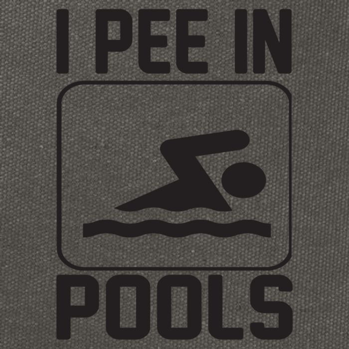 I Pee In Pools Funny I Pee In Pools Cotton Canvas Backpack