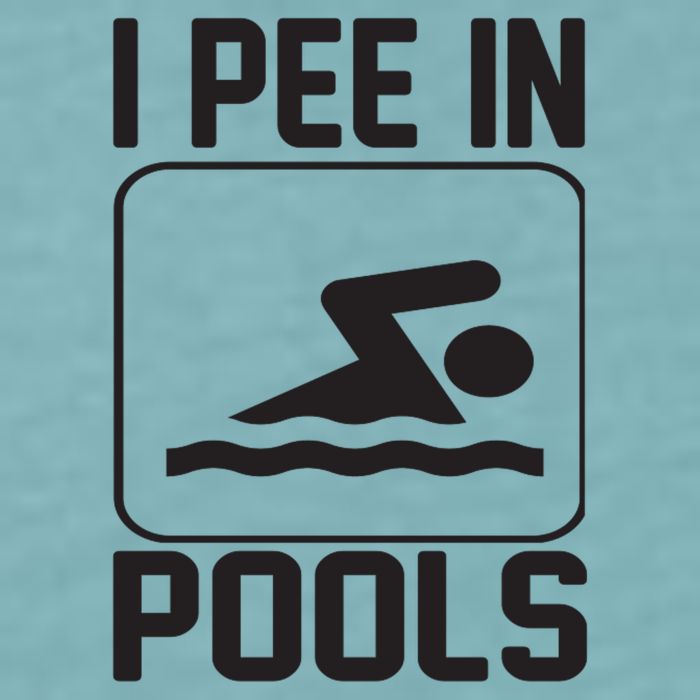 I Pee In Pools Funny I Pee In Pools Sueded Cloud Jersey T-Shirt