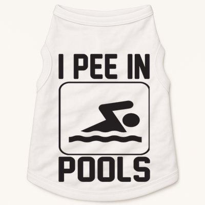 I Pee In Pools Funny I Pee In Pools Doggie Tank
