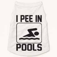 I Pee In Pools Funny I Pee In Pools Doggie Tank