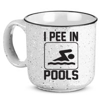 I Pee In Pools Funny I Pee In Pools 15oz Campfire Ceramic Mug