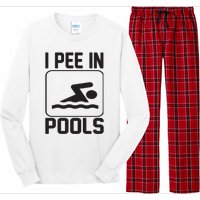 I Pee In Pools Funny I Pee In Pools Long Sleeve Pajama Set