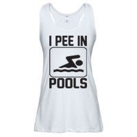 I Pee In Pools Funny I Pee In Pools Ladies Essential Flowy Tank