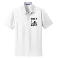 I Pee In Pools Funny I Pee In Pools Dry Zone Grid Polo