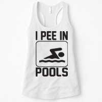 I Pee In Pools Funny I Pee In Pools Womens Tank Top