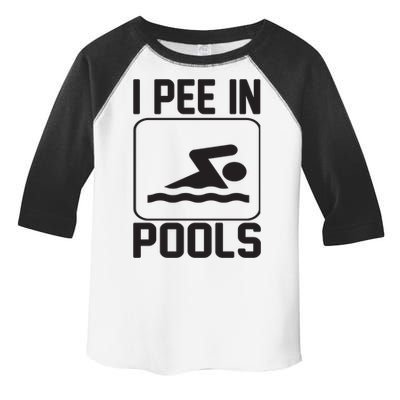 I Pee In Pools Funny I Pee In Pools Toddler Fine Jersey T-Shirt