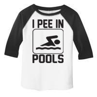 I Pee In Pools Funny I Pee In Pools Toddler Fine Jersey T-Shirt