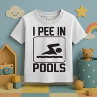 I Pee In Pools Funny I Pee In Pools Toddler T-Shirt