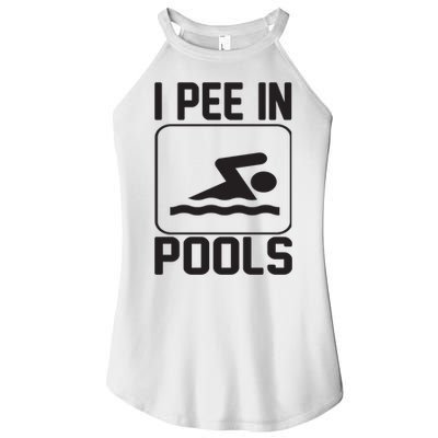 I Pee In Pools Funny I Pee In Pools Women's Perfect Tri Rocker Tank
