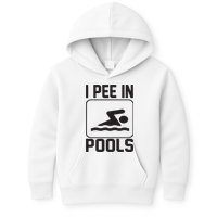 I Pee In Pools Funny I Pee In Pools Kids Hoodie