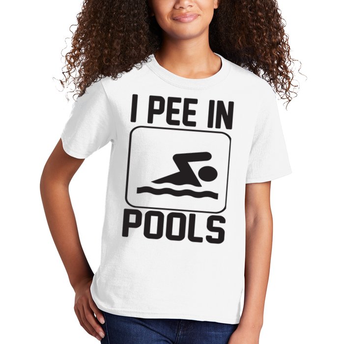I Pee In Pools Funny I Pee In Pools Kids T-Shirt