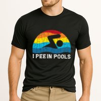 I Pee In Pools Funny Swimmer Swimming Coach Player Graphic Performance Shirt