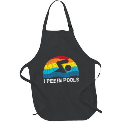 I Pee In Pools Funny Swimmer Swimming Coach Player Graphic Apron
