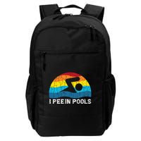 I Pee In Pools Funny Swimmer Swimming Coach Player Graphic Backpack