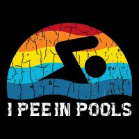 I Pee In Pools Funny Swimmer Swimming Coach Player Graphic 16 in Basic Backpack
