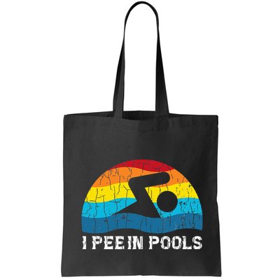 I Pee In Pools Funny Swimmer Swimming Coach Player Graphic Bag
