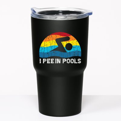I Pee In Pools Funny Swimmer Swimming Coach Player Graphic Tumbler