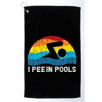 I Pee In Pools Funny Swimmer Swimming Coach Player Graphic Golf Towel