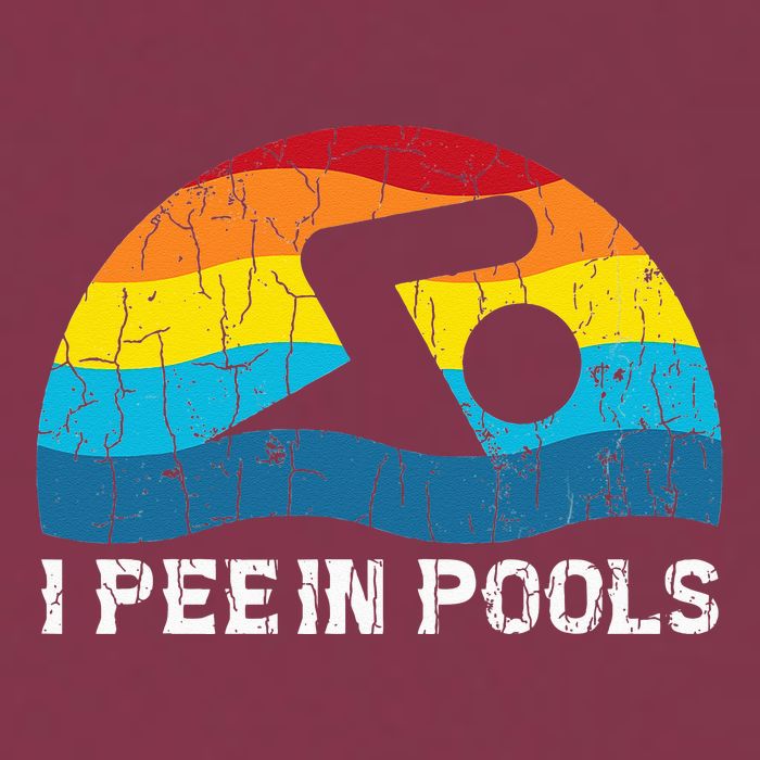 I Pee In Pools Funny Swimmer Swimming Coach Player Graphic 16oz Travel Tumbler