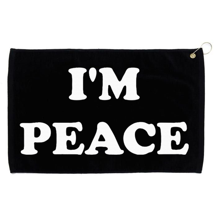 IM Peace I Come In Peace Apparels Funny CoupleS Matching Grommeted Golf Towel