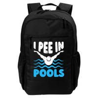 I Pee In Pools Funny Swimmer Swimming Coach Player Graphic Backpack