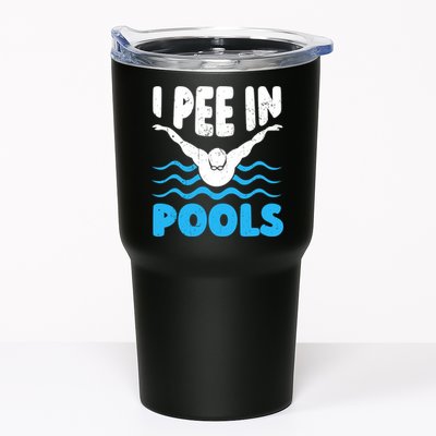 I Pee In Pools Funny Swimmer Swimming Coach Player Graphic Tumbler