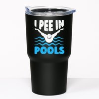 I Pee In Pools Funny Swimmer Swimming Coach Player Graphic Tumbler