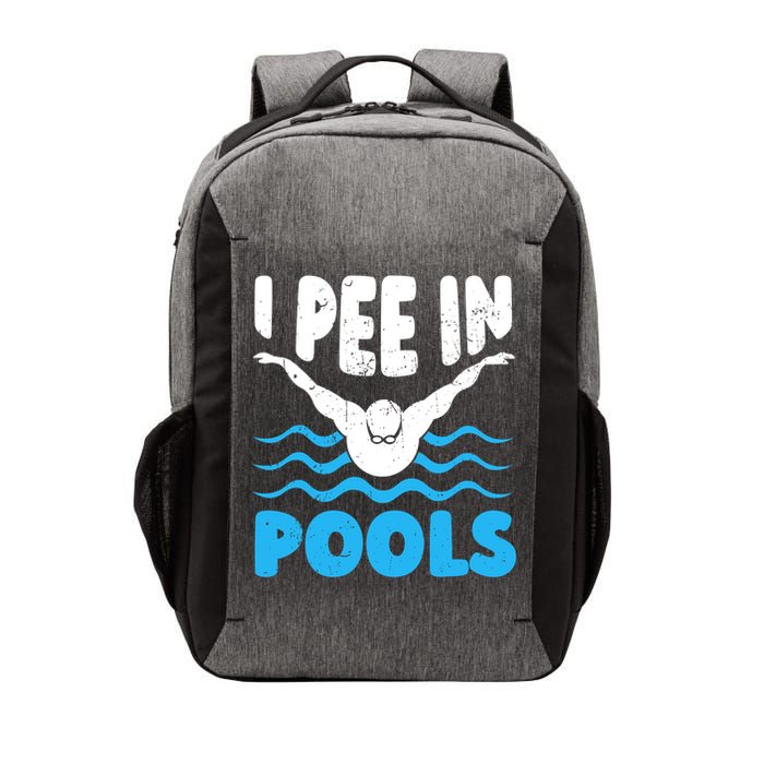 I Pee In Pools Funny Swimmer Swimming Coach Player Graphic Vector Backpack