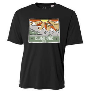 Island Park Idaho Mountains Sunshine Id Trip Souvenir Cooling Performance Crew T-Shirt