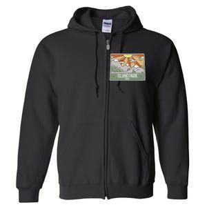 Island Park Idaho Mountains Sunshine Id Trip Souvenir Full Zip Hoodie