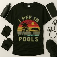 I Pee In Pools Sarcastic Sayings For Pools Lovers Retro T-Shirt