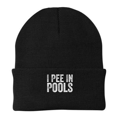 I Pee In Pools Funny Knit Cap Winter Beanie