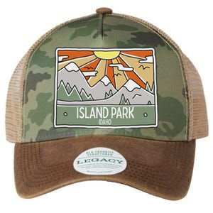 Island Park Idaho Mountains Sunshine Id Trip Souvenir Legacy Tie Dye Trucker Hat