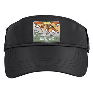 Island Park Idaho Mountains Sunshine Id Trip Souvenir Adult Drive Performance Visor