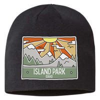 Island Park Idaho Mountains Sunshine Id Trip Souvenir Sustainable Beanie