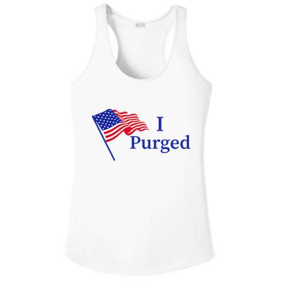 I Purged Ladies PosiCharge Competitor Racerback Tank