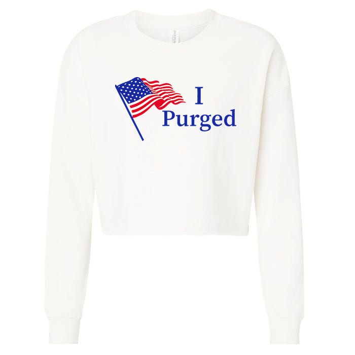 I Purged Cropped Pullover Crew
