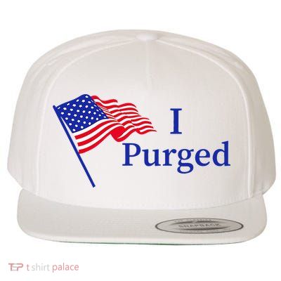 I Purged Wool Snapback Cap
