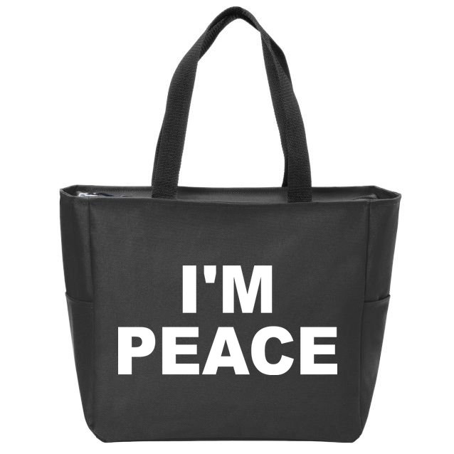 I'm Peace Zip Tote Bag